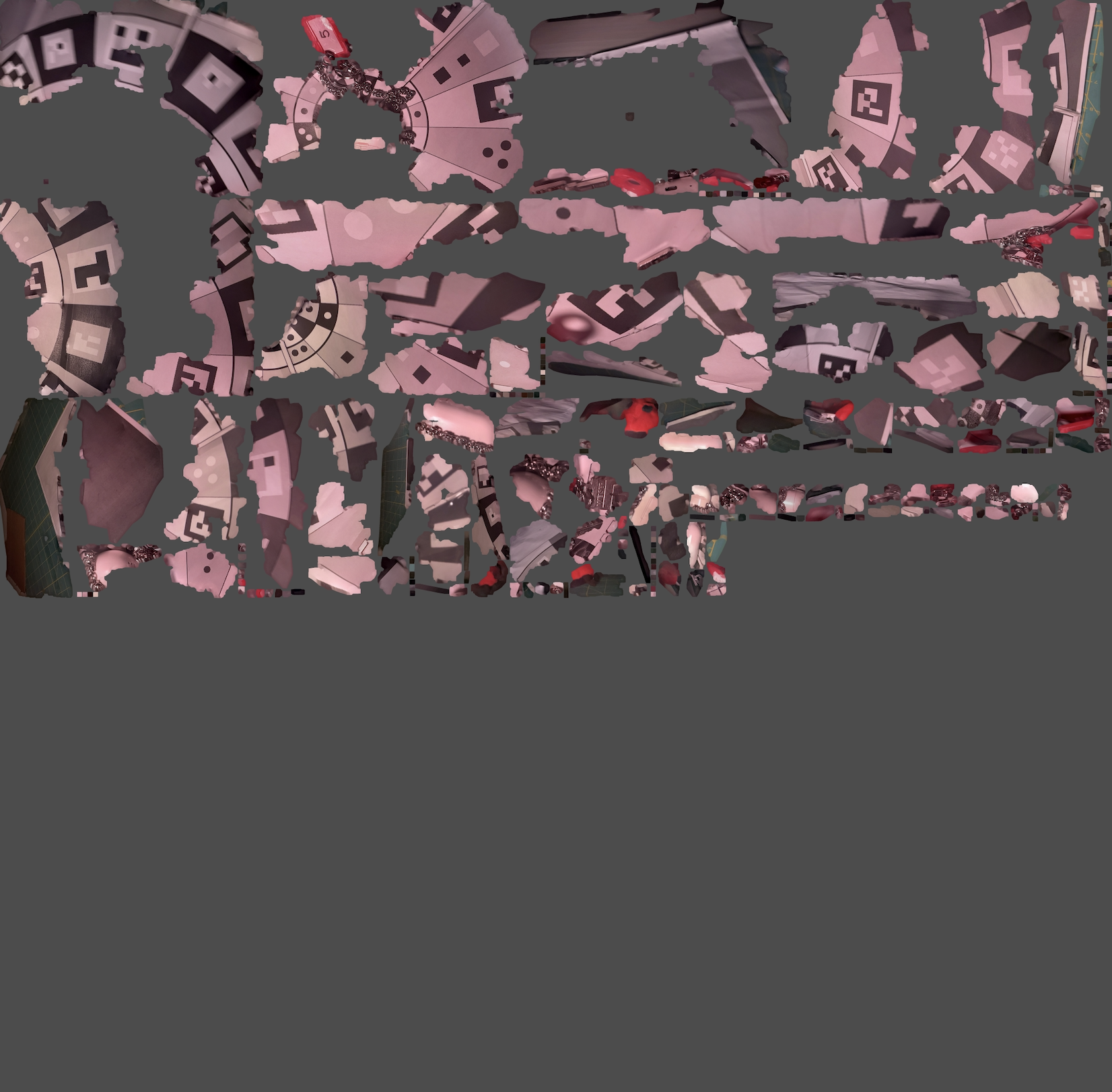 This is my first scan on Scaniverse, the object did not turn out well and I could not at all identify what the object was later besides the red on the fabric.